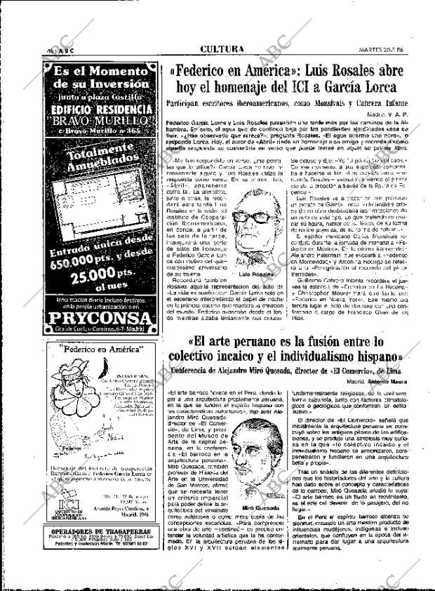 ABC MADRID 20-05-1986 página 46