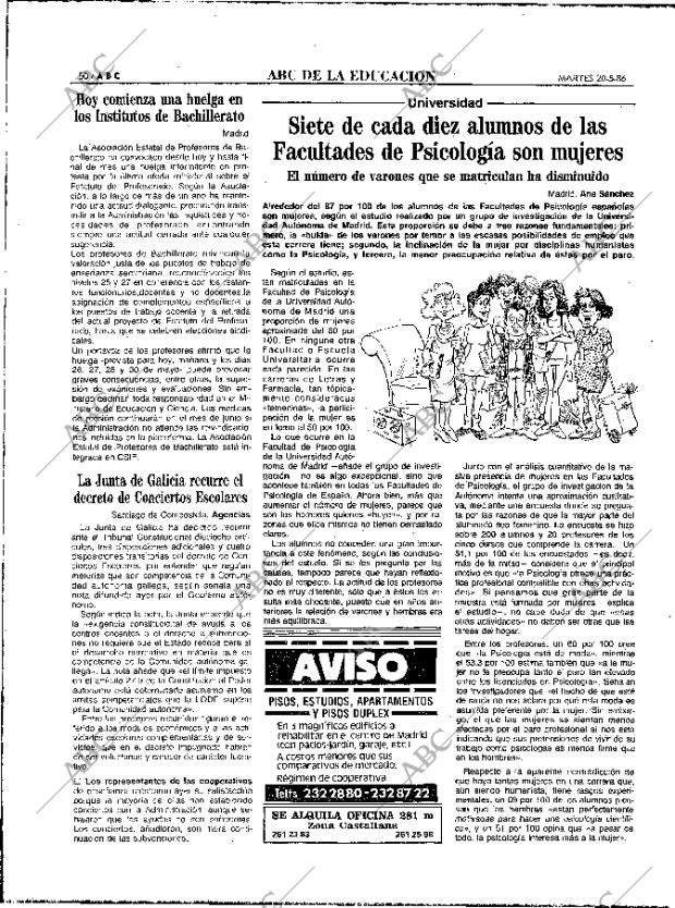 ABC MADRID 20-05-1986 página 50