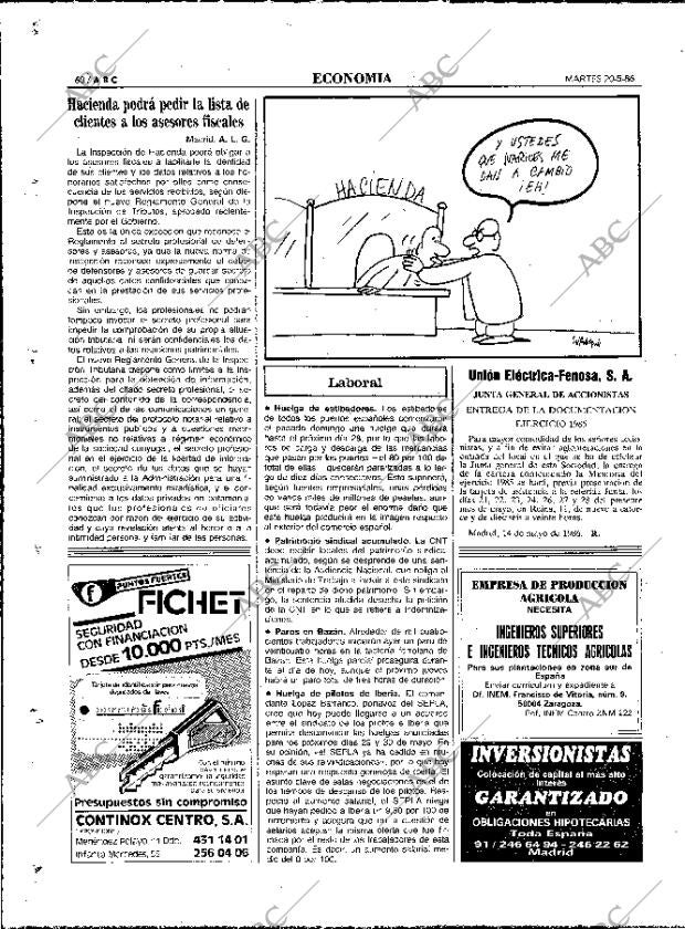 ABC MADRID 20-05-1986 página 60