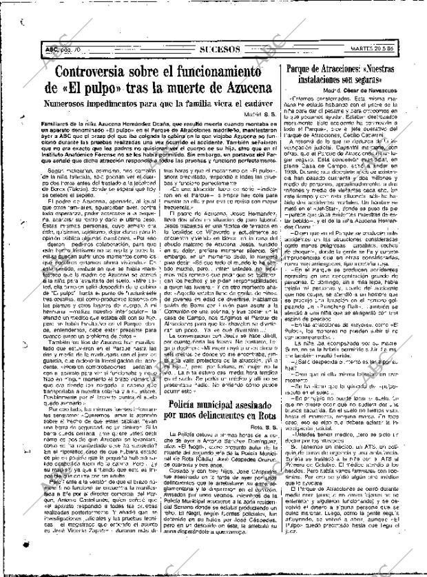 ABC MADRID 20-05-1986 página 70