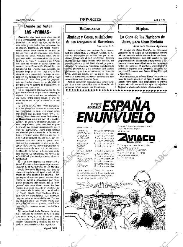 ABC MADRID 20-05-1986 página 75