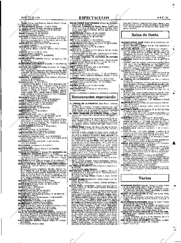 ABC MADRID 20-05-1986 página 83