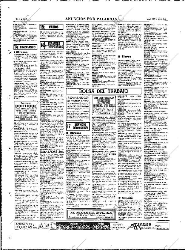 ABC MADRID 20-05-1986 página 96