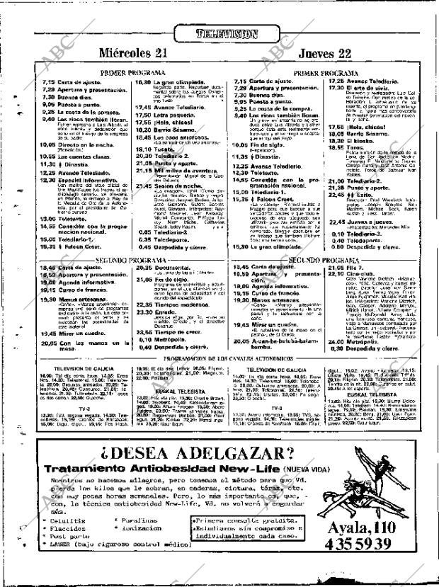 ABC MADRID 21-05-1986 página 110