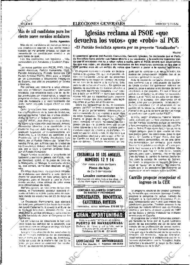 ABC MADRID 21-05-1986 página 20