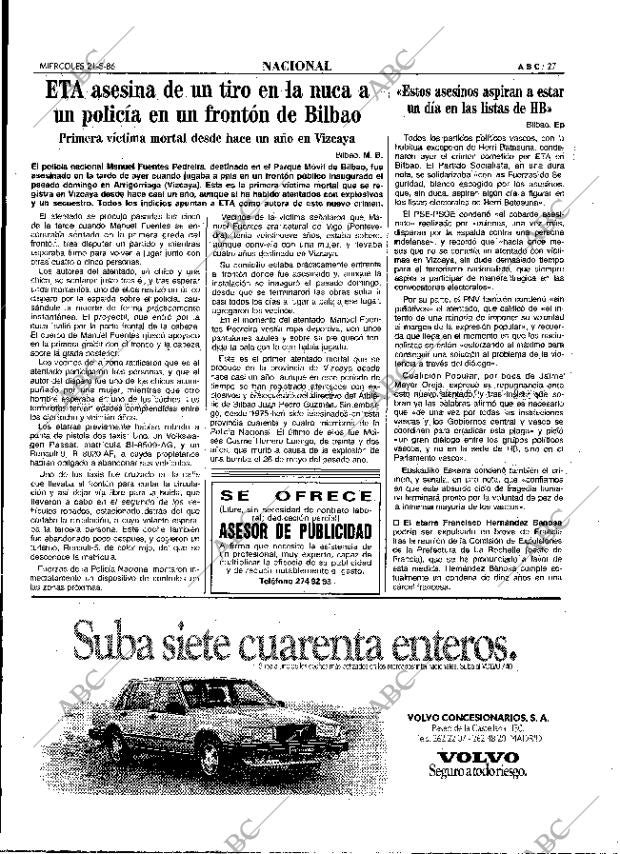 ABC MADRID 21-05-1986 página 27