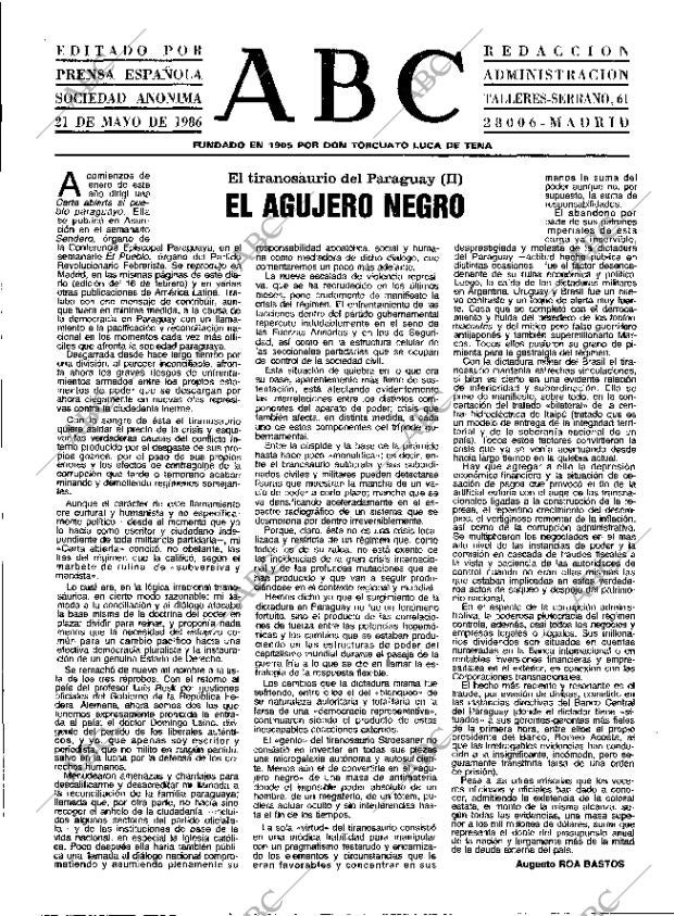 ABC MADRID 21-05-1986 página 3