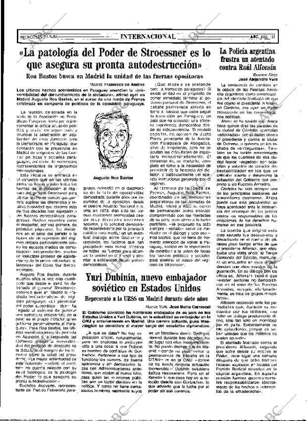 ABC MADRID 21-05-1986 página 31