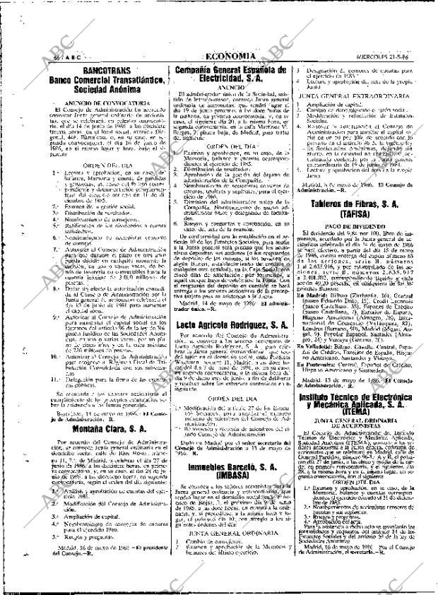 ABC MADRID 21-05-1986 página 66