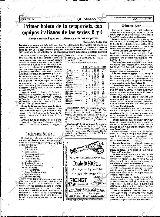 ABC MADRID 21-05-1986 página 70