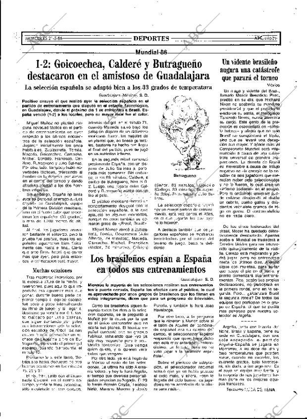 ABC MADRID 21-05-1986 página 71