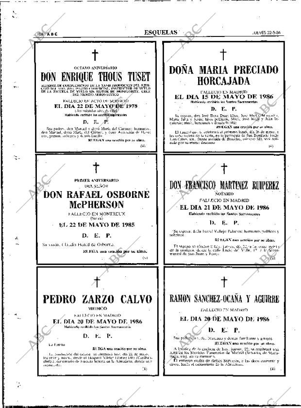 ABC MADRID 22-05-1986 página 108