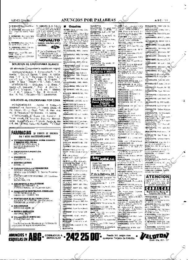 ABC MADRID 22-05-1986 página 111