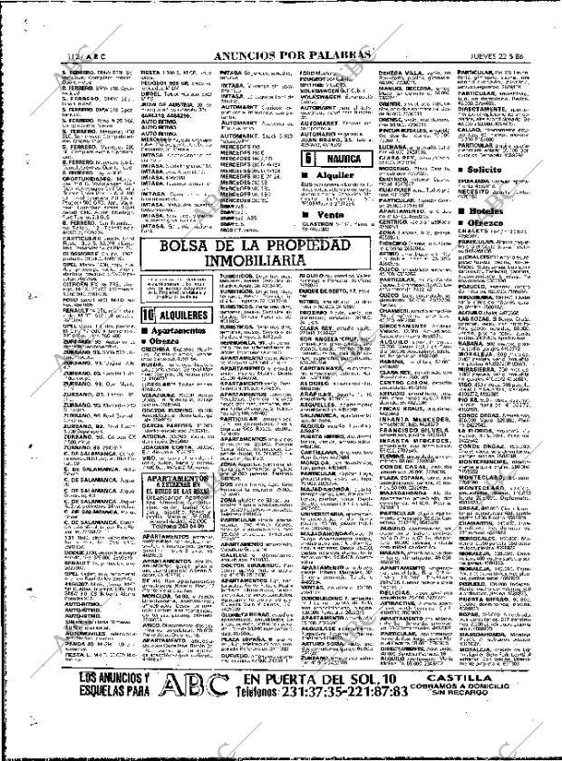ABC MADRID 22-05-1986 página 112