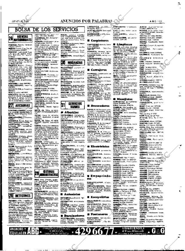 ABC MADRID 22-05-1986 página 121