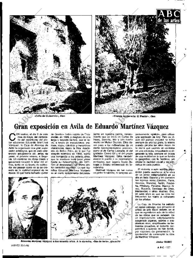 ABC MADRID 22-05-1986 página 127