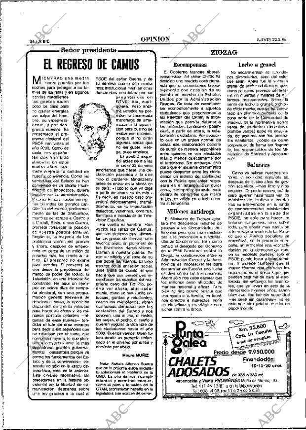 ABC MADRID 22-05-1986 página 24
