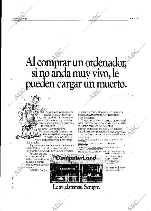 ABC MADRID 22-05-1986 página 35