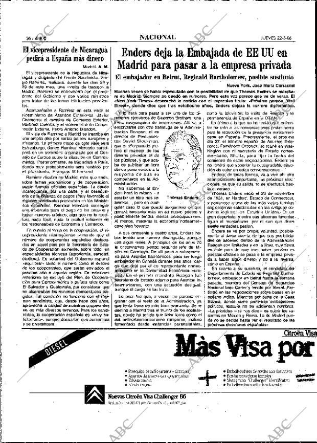 ABC MADRID 22-05-1986 página 36
