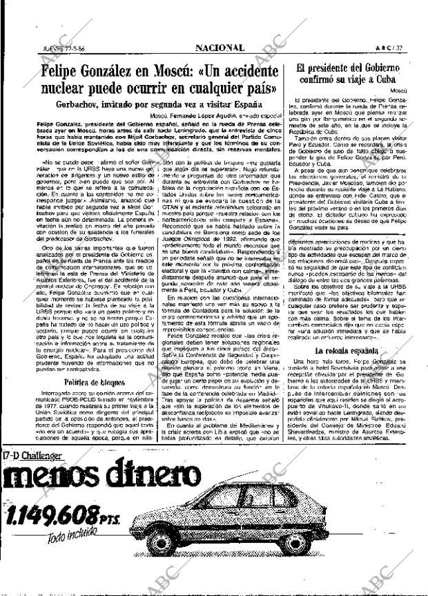 ABC MADRID 22-05-1986 página 37