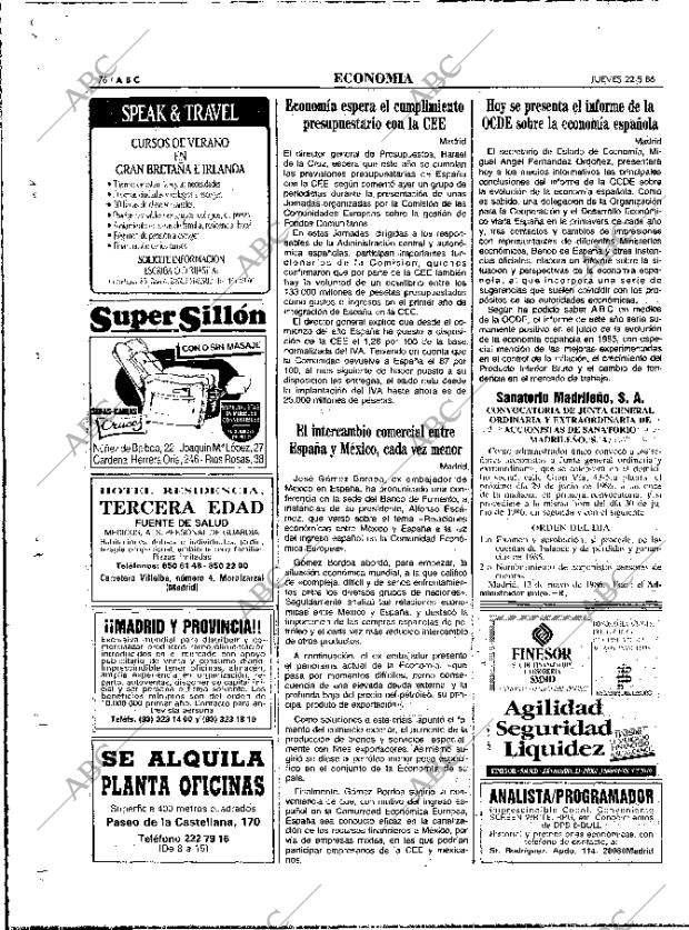 ABC MADRID 22-05-1986 página 76