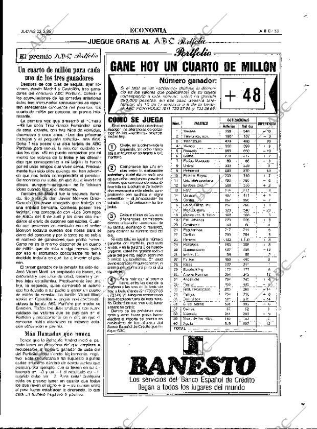 ABC MADRID 22-05-1986 página 83