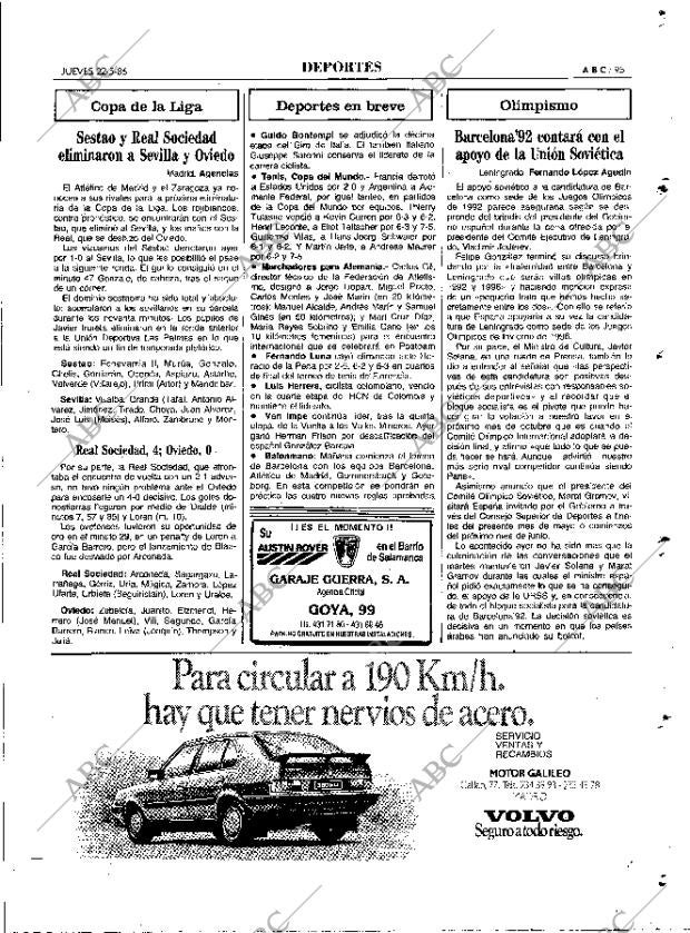 ABC MADRID 22-05-1986 página 95