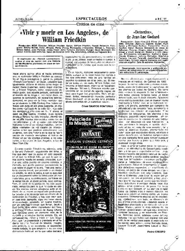 ABC MADRID 22-05-1986 página 99