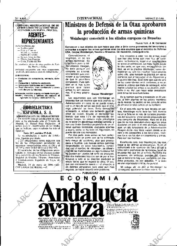 ABC SEVILLA 23-05-1986 página 26