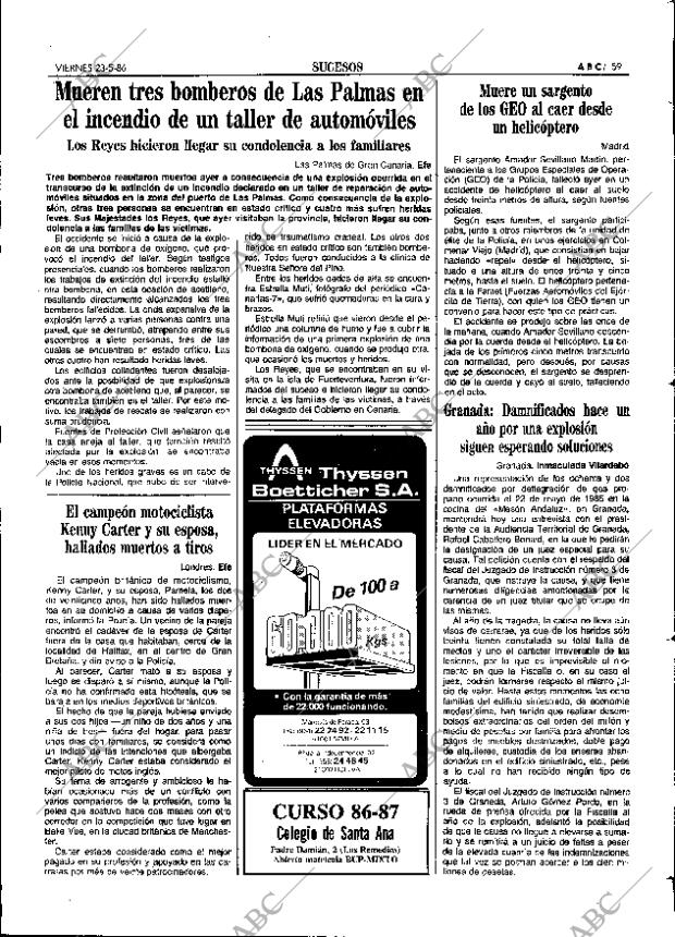 ABC SEVILLA 23-05-1986 página 59