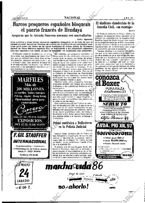 ABC MADRID 24-05-1986 página 25