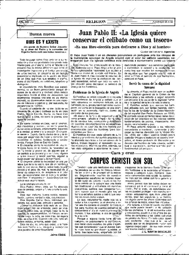 ABC MADRID 25-05-1986 página 70