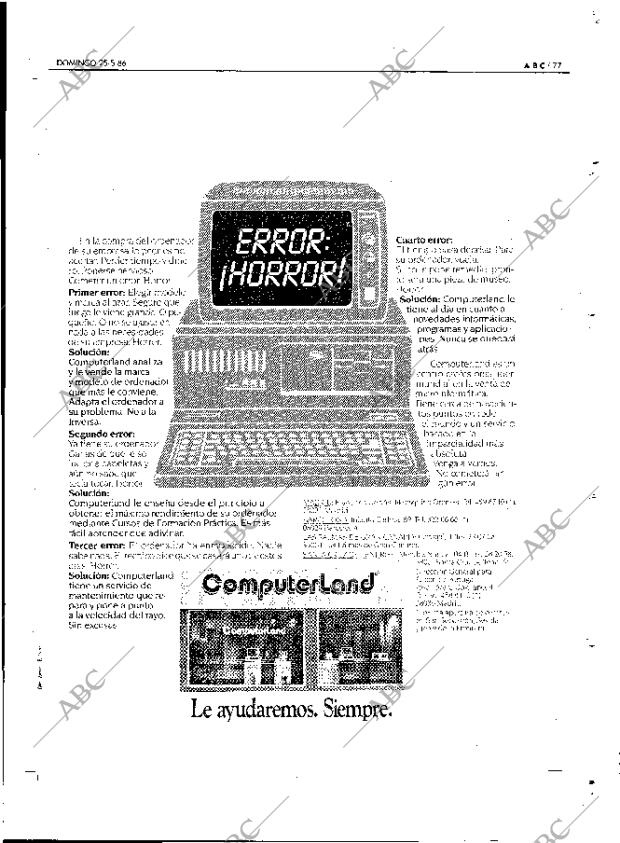 ABC MADRID 25-05-1986 página 77