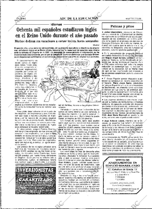 ABC MADRID 27-05-1986 página 52