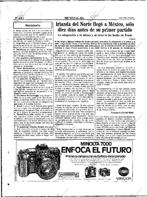 ABC MADRID 27-05-1986 página 80