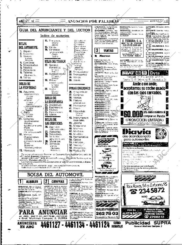 ABC MADRID 27-05-1986 página 98