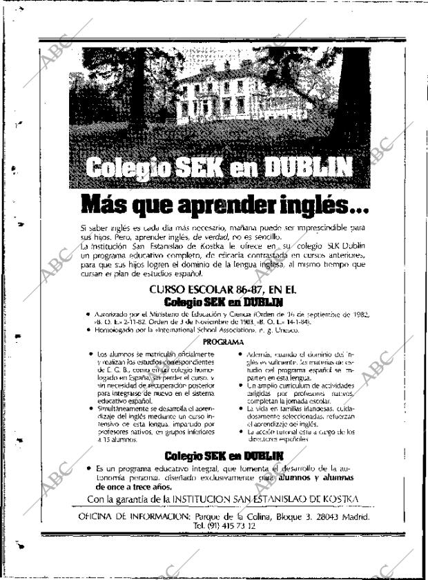 ABC MADRID 28-05-1986 página 122