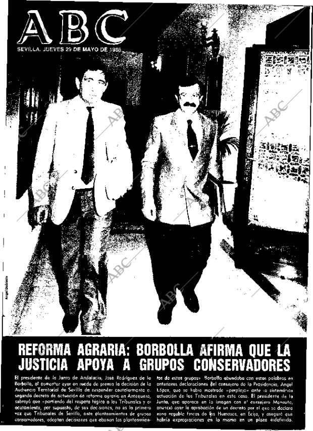 ABC SEVILLA 29-05-1986 página 1