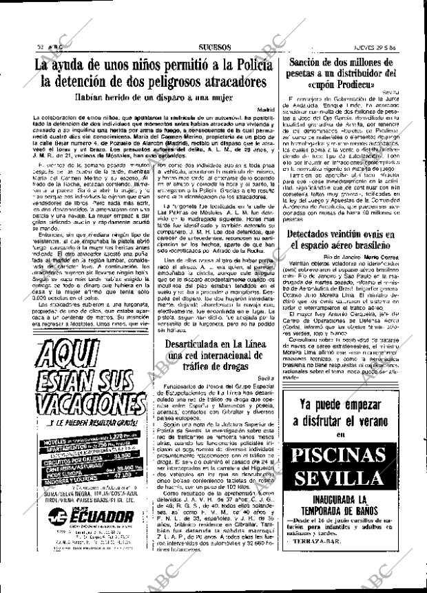 ABC SEVILLA 29-05-1986 página 52