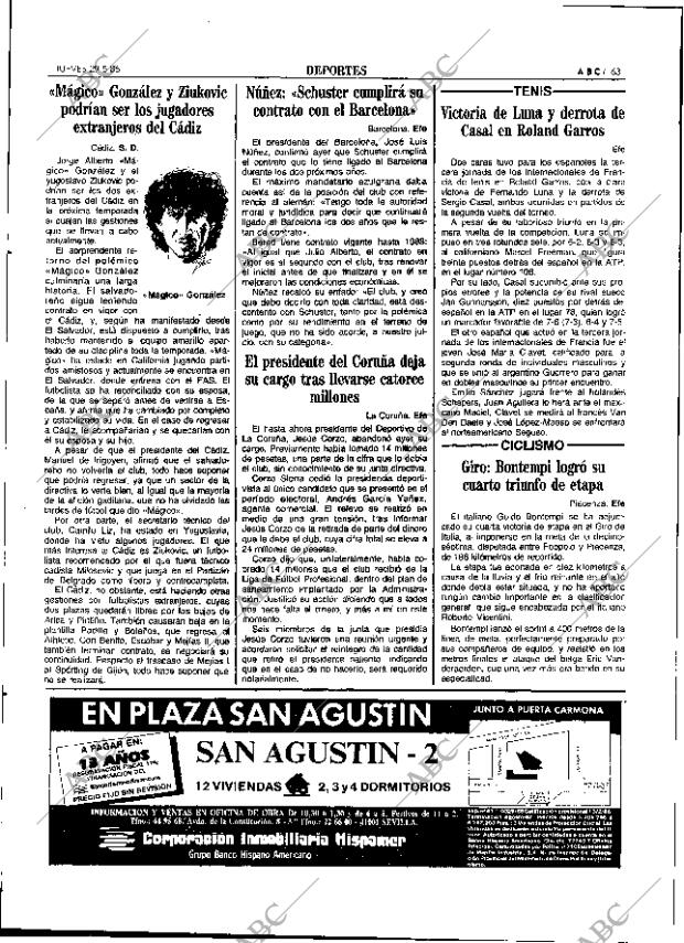 ABC SEVILLA 29-05-1986 página 63