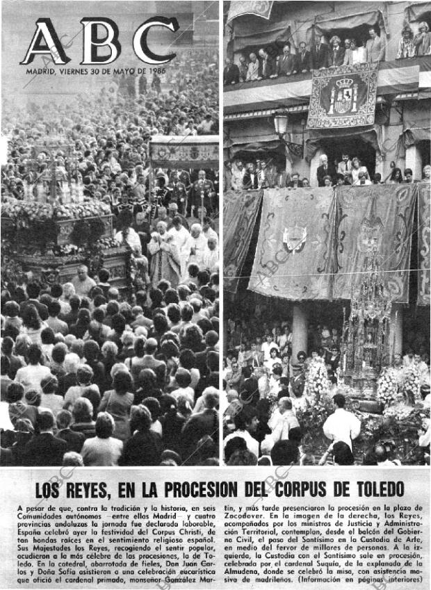 ABC MADRID 30-05-1986 página 1