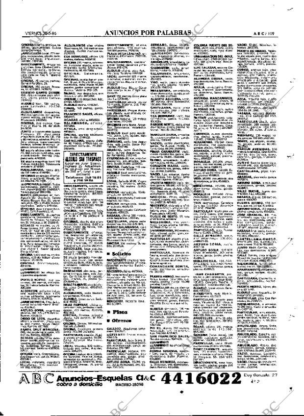 ABC MADRID 30-05-1986 página 109