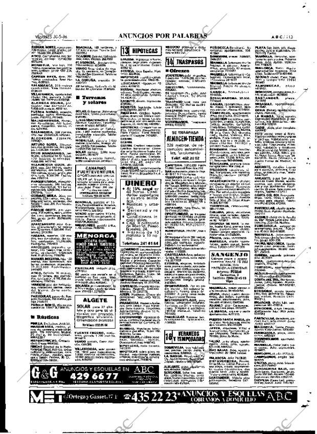 ABC MADRID 30-05-1986 página 113