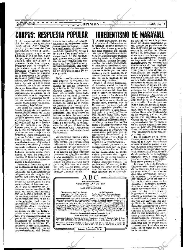 ABC MADRID 30-05-1986 página 19
