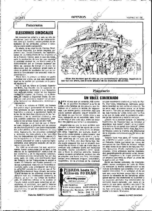 ABC MADRID 30-05-1986 página 22