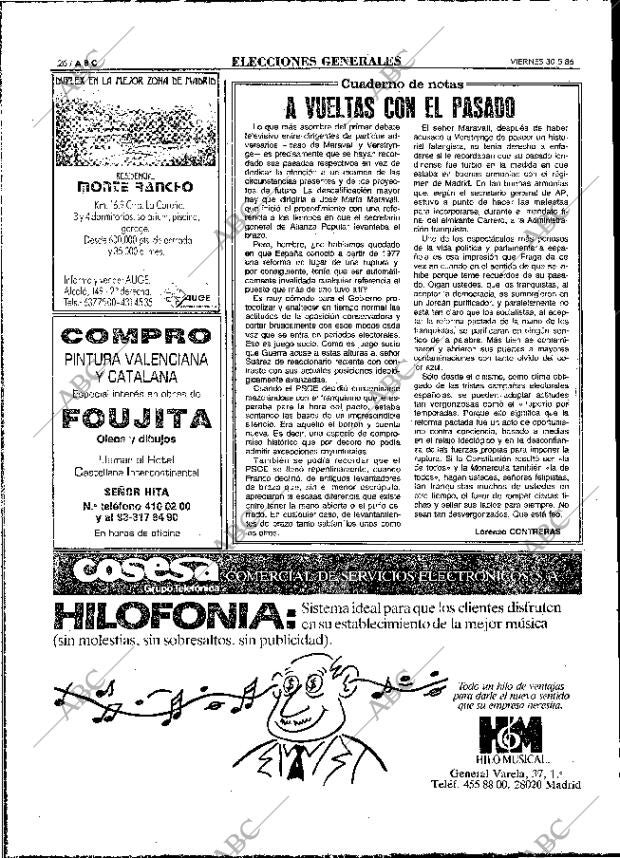 ABC MADRID 30-05-1986 página 26