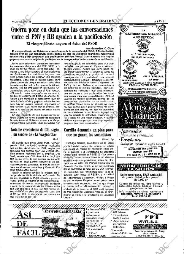 ABC MADRID 30-05-1986 página 31