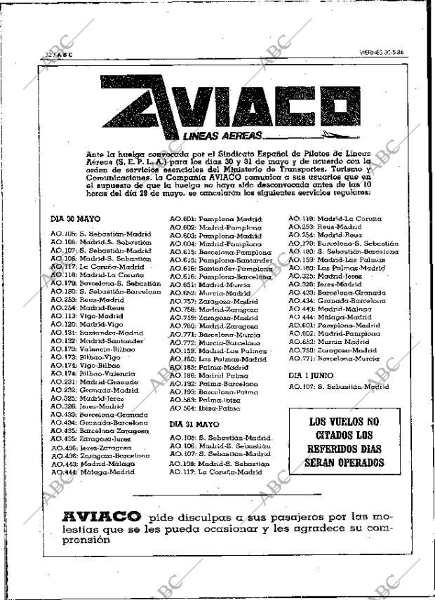 ABC MADRID 30-05-1986 página 32
