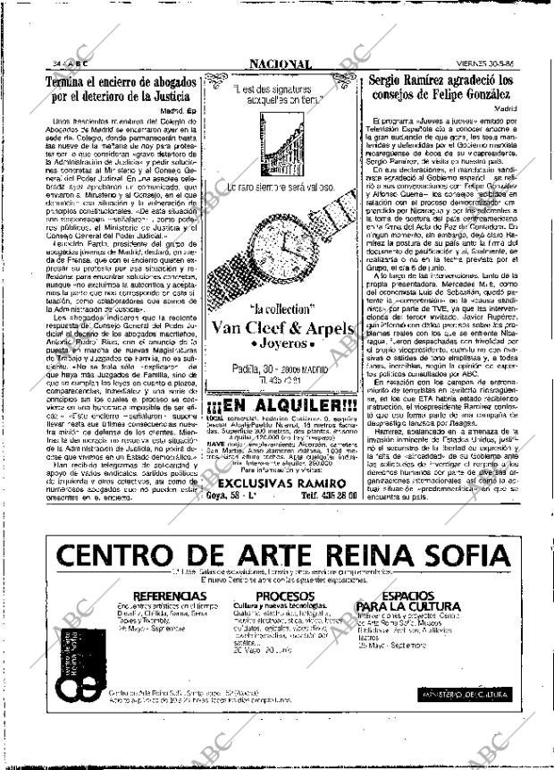 ABC MADRID 30-05-1986 página 34