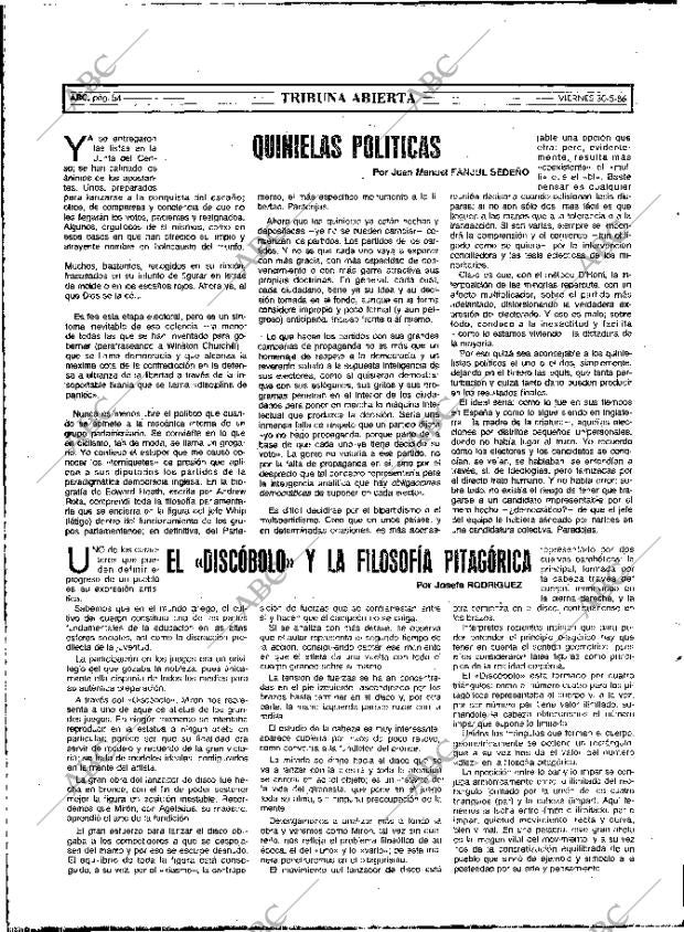ABC MADRID 30-05-1986 página 54